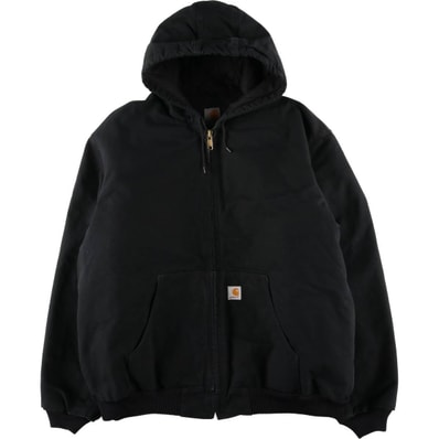 古着 カーハート Carhartt アクティブジャケット 中綿入り ダックフルジップパーカー USA製 メンズXXL相当/evb008690
