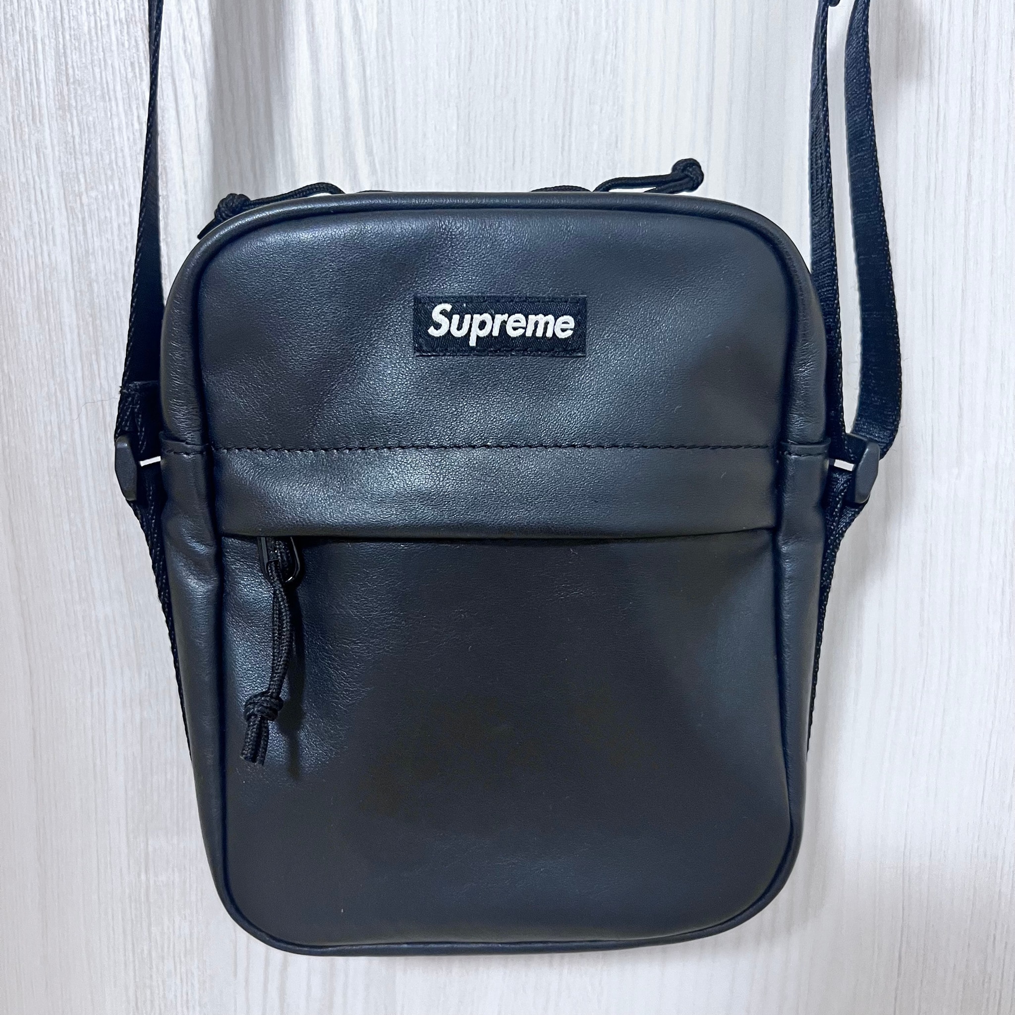 Supreme Leather Shoulder Bag 