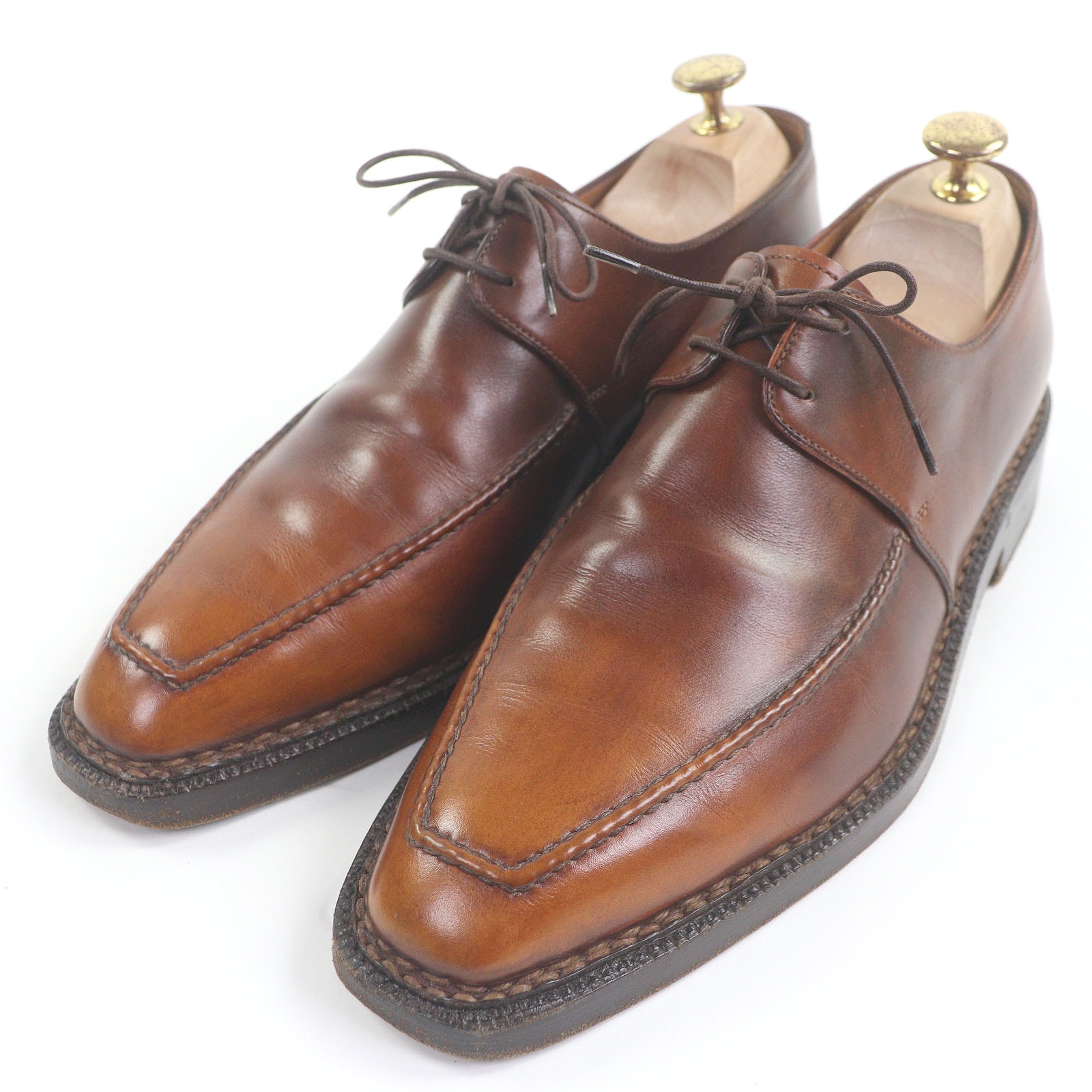 美品 ベルルッティ ドレスシューズ ブラウン メンズ 6.5