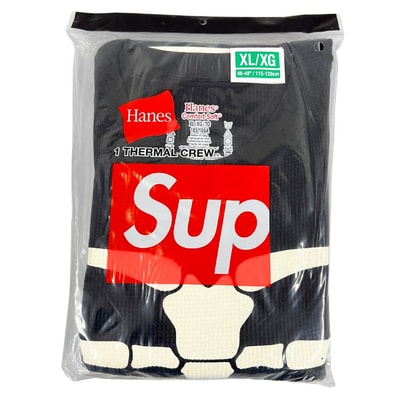 SUPREME シュプリーム 25AW Hanes Bones Thermal Crew (1 Pack) サーマル ロングTシャツ 45096