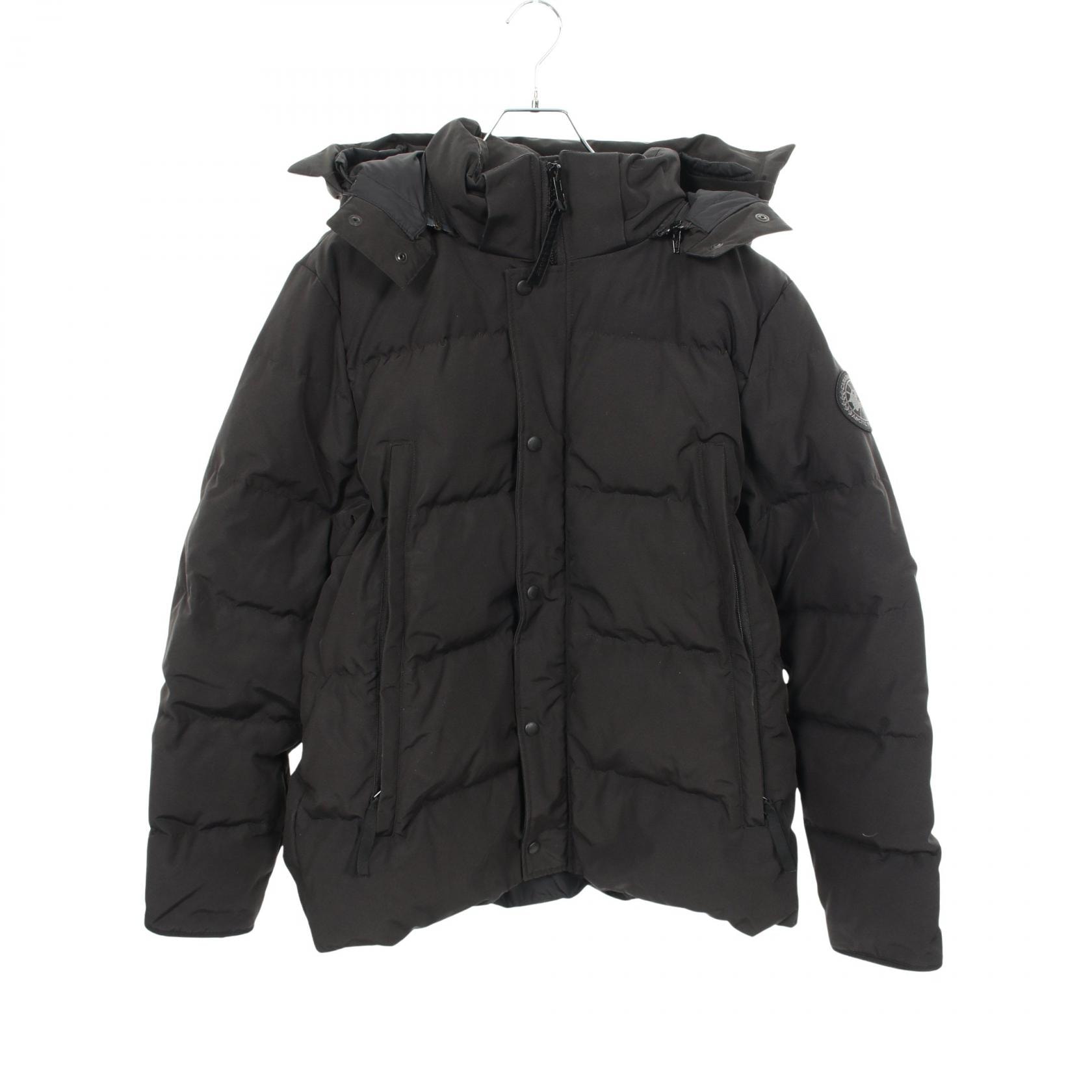 カナダグース CANADA GOOSE WYNDHAM BLACK LABEL ダウンジャケット 衣料品 アウター ポリエステル メンズ ブラック系 2048MB 【中古】