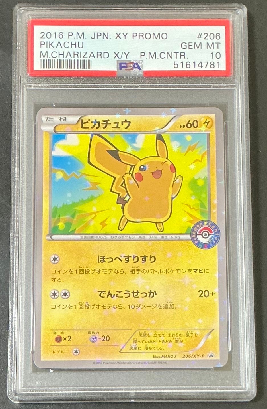 ピカチュウ P [XY-P 206](スペシャルBOX「メガリザードンXのポンチョを着たピカチュウ・メガリザードンYのポンチョを着たピカチュウ」)