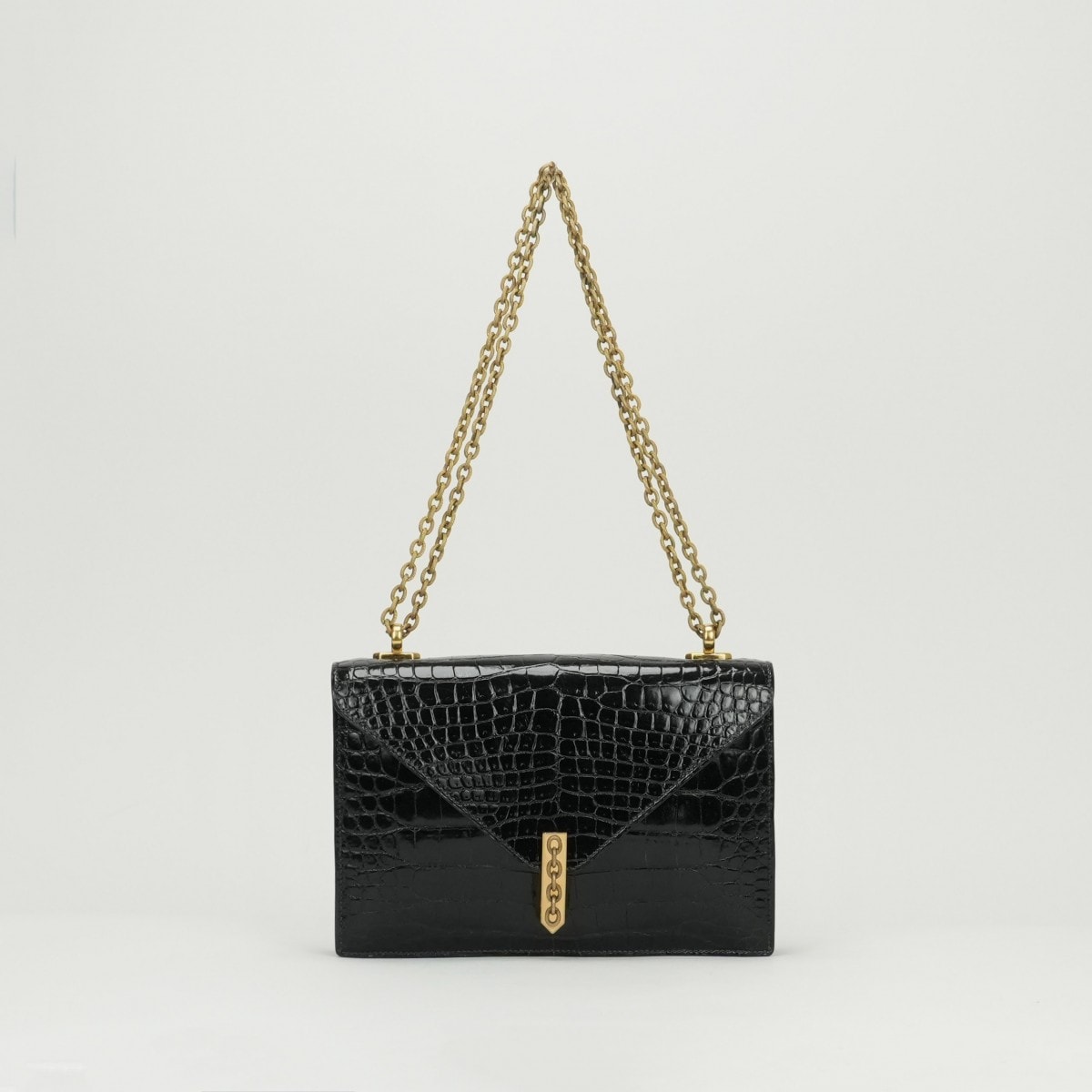 エルメス HERMES アルカザール バッグ ショルダーバッグ クロコダイル ノワール noir ブラック black 黒 ゴールド金具