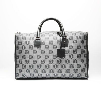 ロエベ LOEWE アナグラム コーディング キャンバス ボストンバッグ【中古】