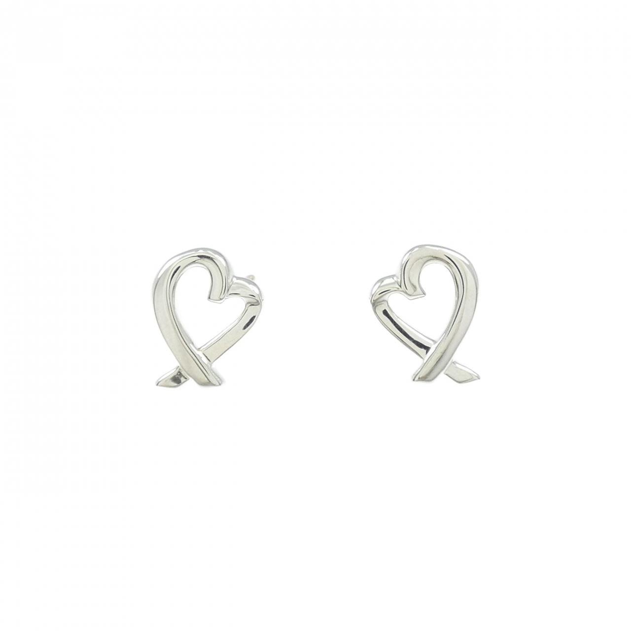 ティファニー ラビングハート ミニ ピアス