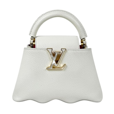 ルイ ヴィトン LOUIS VUITTON ハンドバッグ ショルダーバッグ カプシーヌMINI レザー スノーホワイト レディース M22121【中古】 z11133