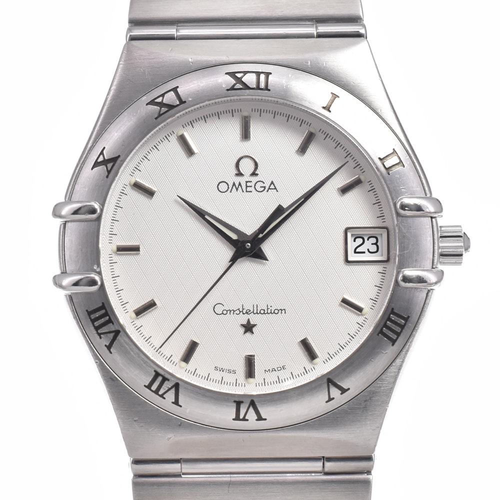 オメガ OMEGA 1512.30 コンステレーション デイト ホワイト クォーツ メンズ 良品 腕時計 I#150136