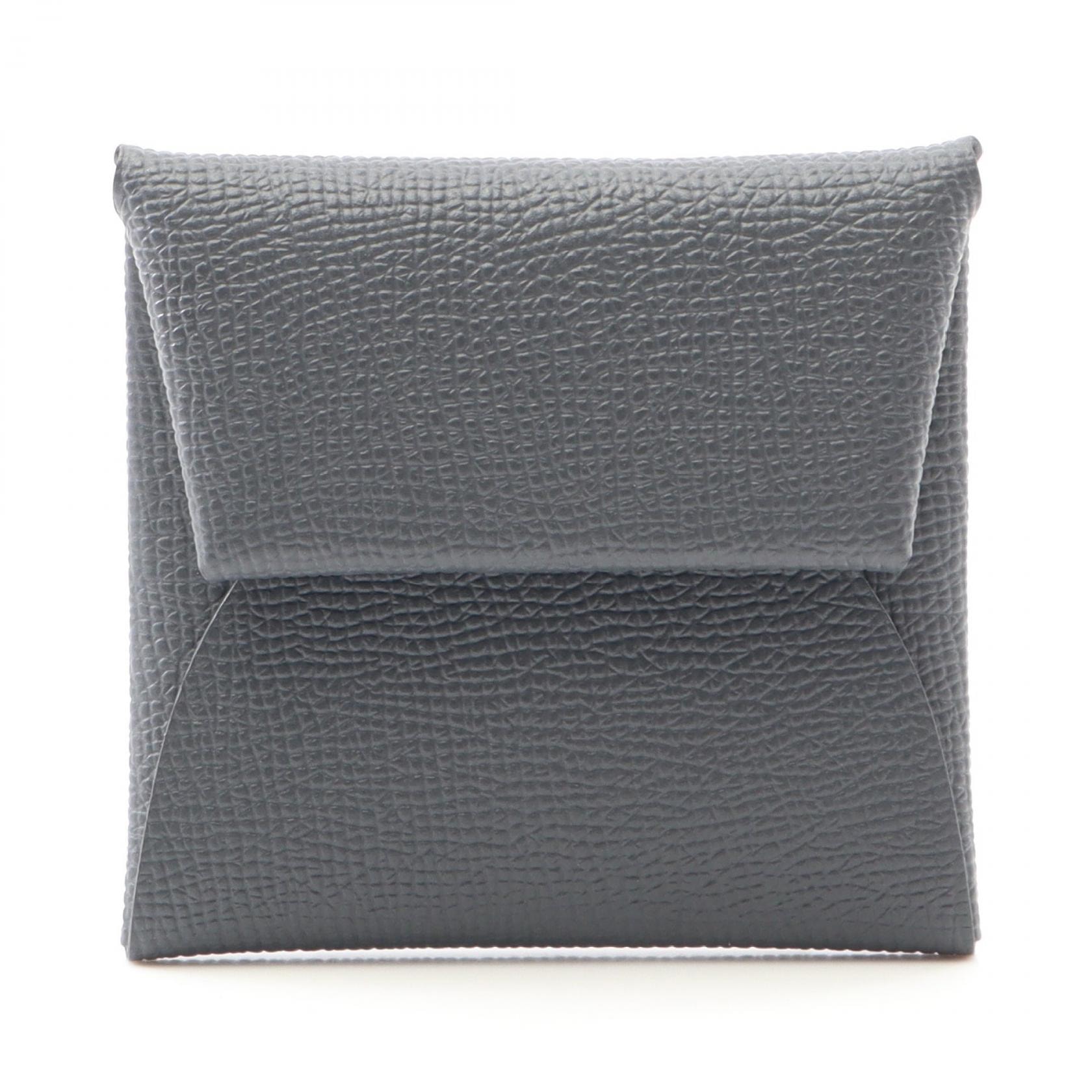 エルメス HERMES バスティア コインケース 財布 レザー ヴォーエプソン ヴォーエプソン W刻印（2024年製造） レディース グレー系 グリミスティ 【中古】