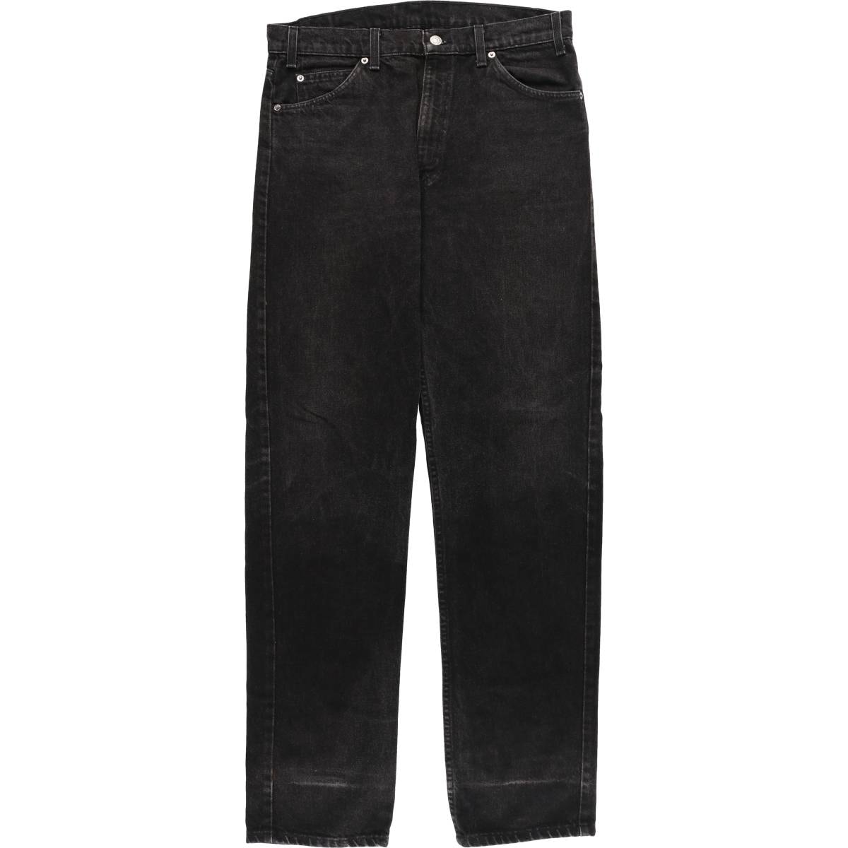 古着 ~00年代 リーバイス Levi's 505 ブラックデニム テーパードデニムパンツ メンズw34相当/eaa555506
