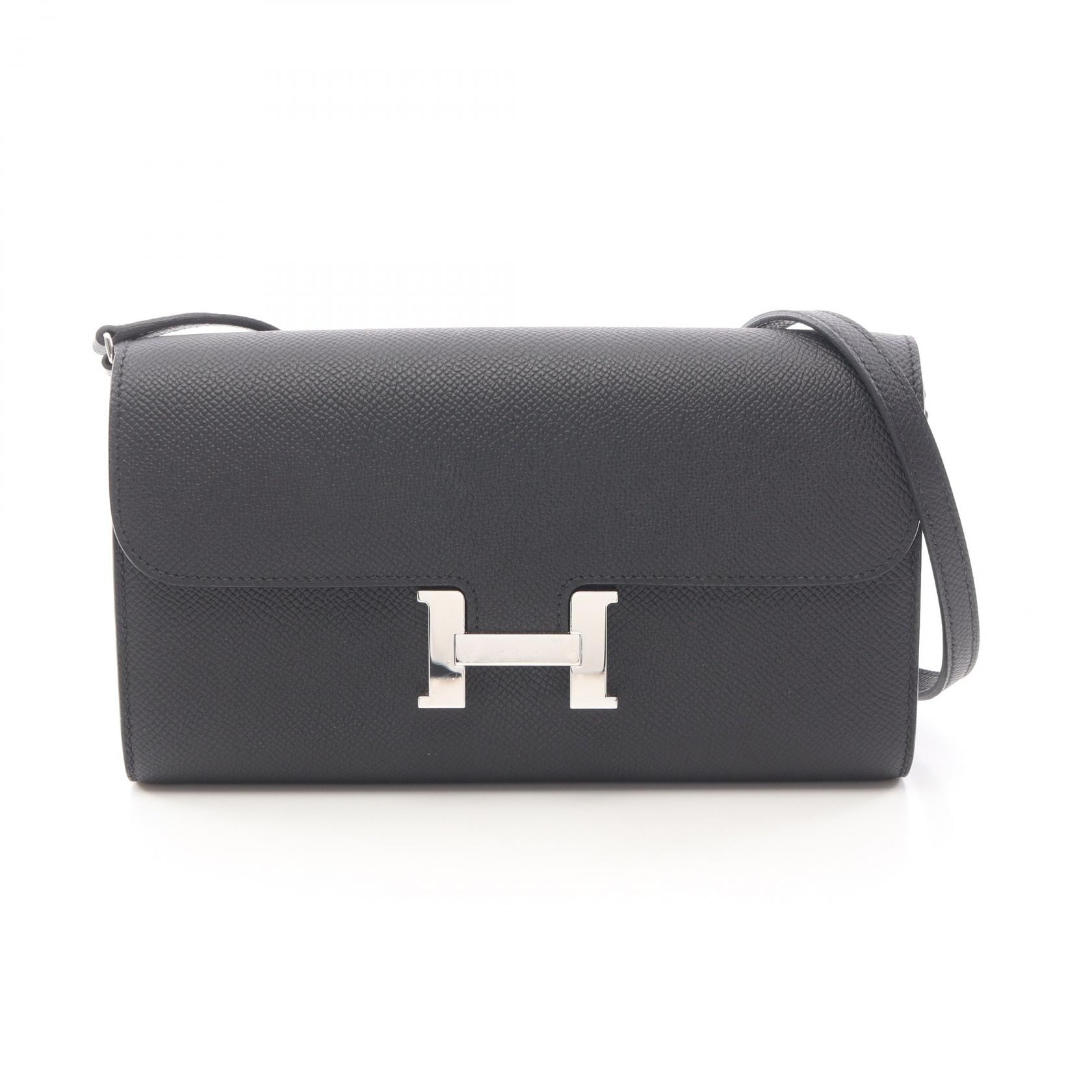 エルメス HERMES コンスタンス ロング トゥーゴー ショルダーバッグ バッグ レザー ヴォーエプソン ヴォーエプソン B刻印(2023年製造) レディース ブラック系 【中古】