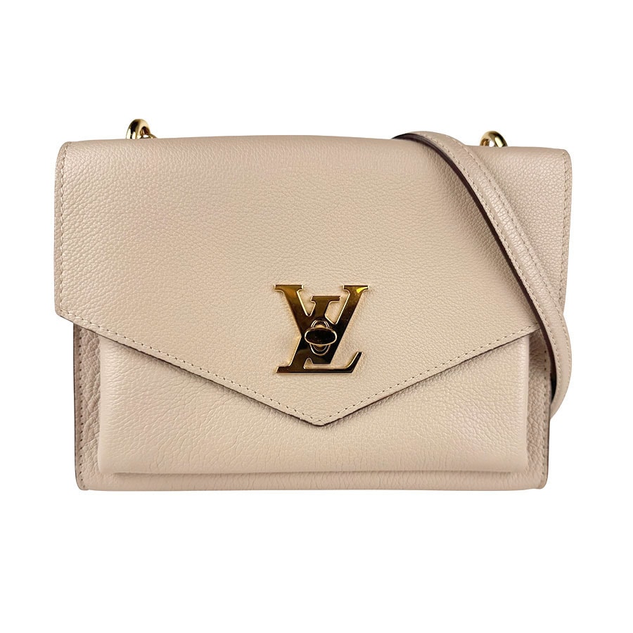 ルイ ヴィトン LOUIS VUITTON ショルダーバッグ マイロックミー チェーン レザー/メタル グレージュ/ゴールド レディース M56137【中古】 z7214