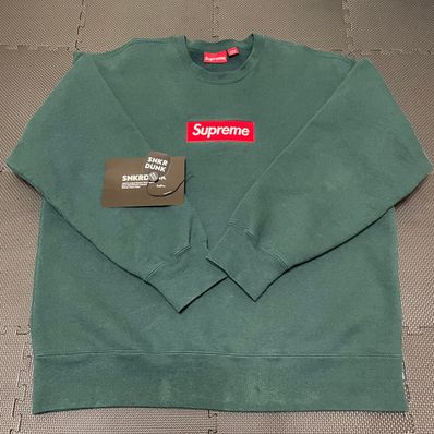 Supreme Box Logo Crewneck "Dark Pine" (22FW)