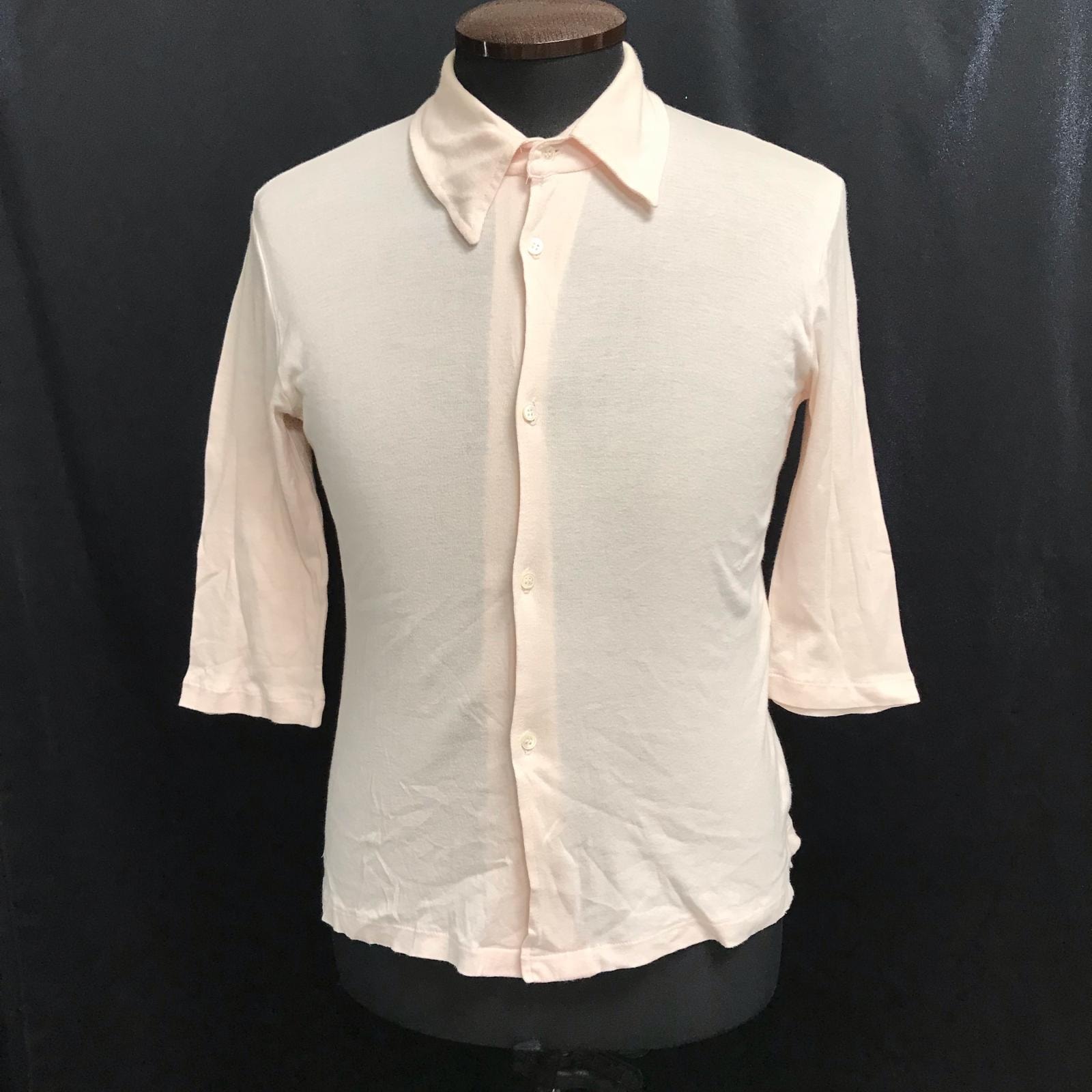 フランス製★A.P.C.【アーペーセー】五分袖 半袖シャツ メンズ【size:S/薄ピンク/light pink】shirt/Tops◆BJ029-e