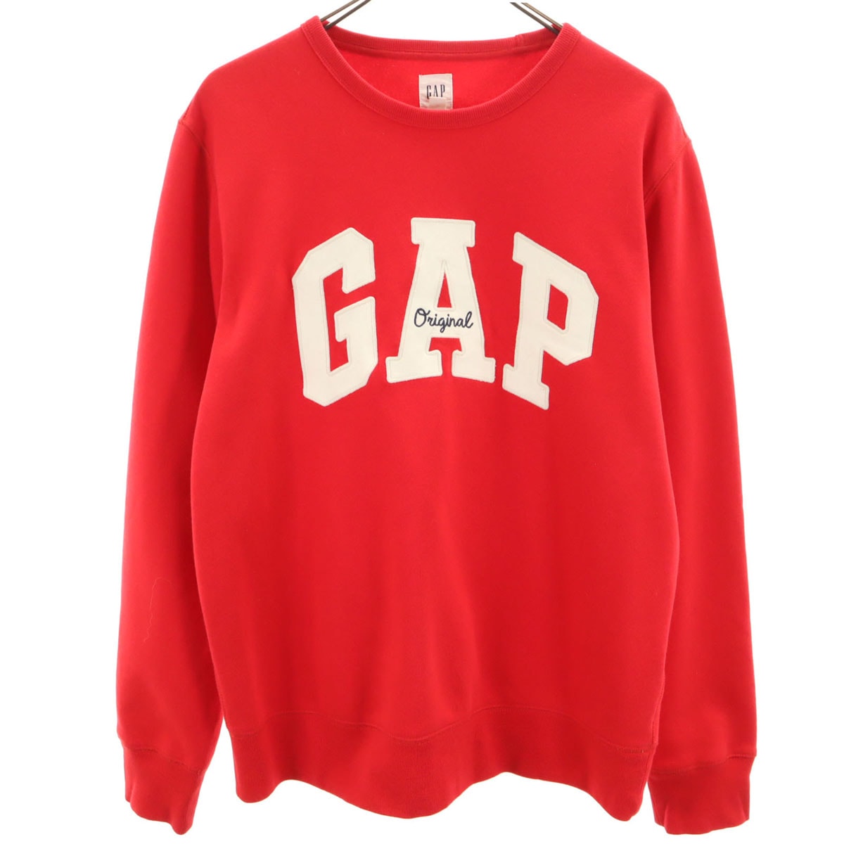 GAP ギャップ 長袖 スウェット トレーナー M レッド 裏起毛