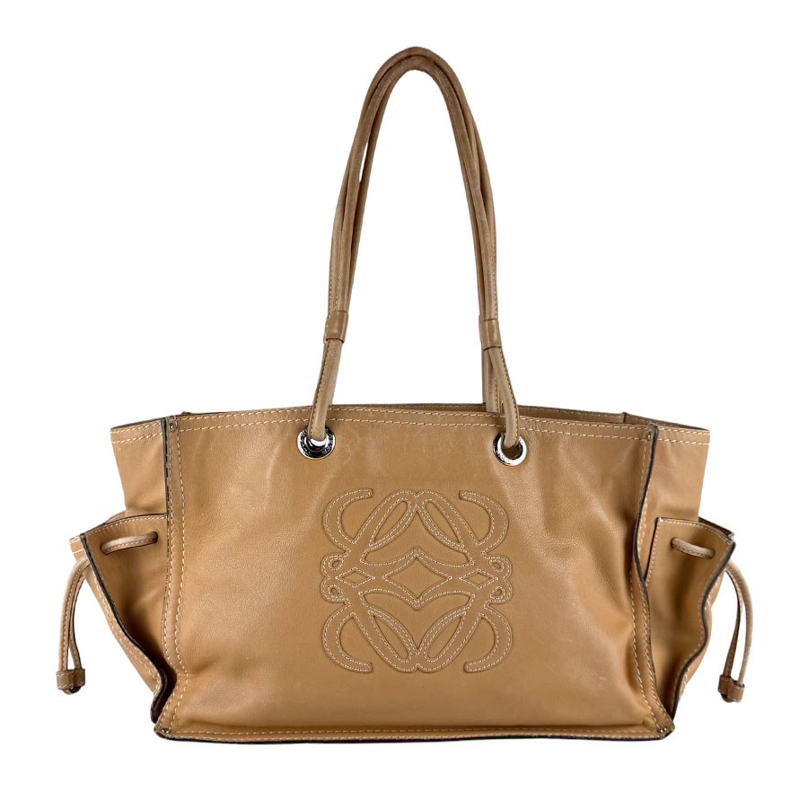 ロエベ LOEWE ショルダーバッグ レザー ライトブラウン ユニセックス【中古】 z10279