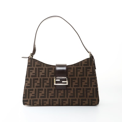 フェンディ FENDI ズッカ キャンバス ショルダーバッグ【中古】