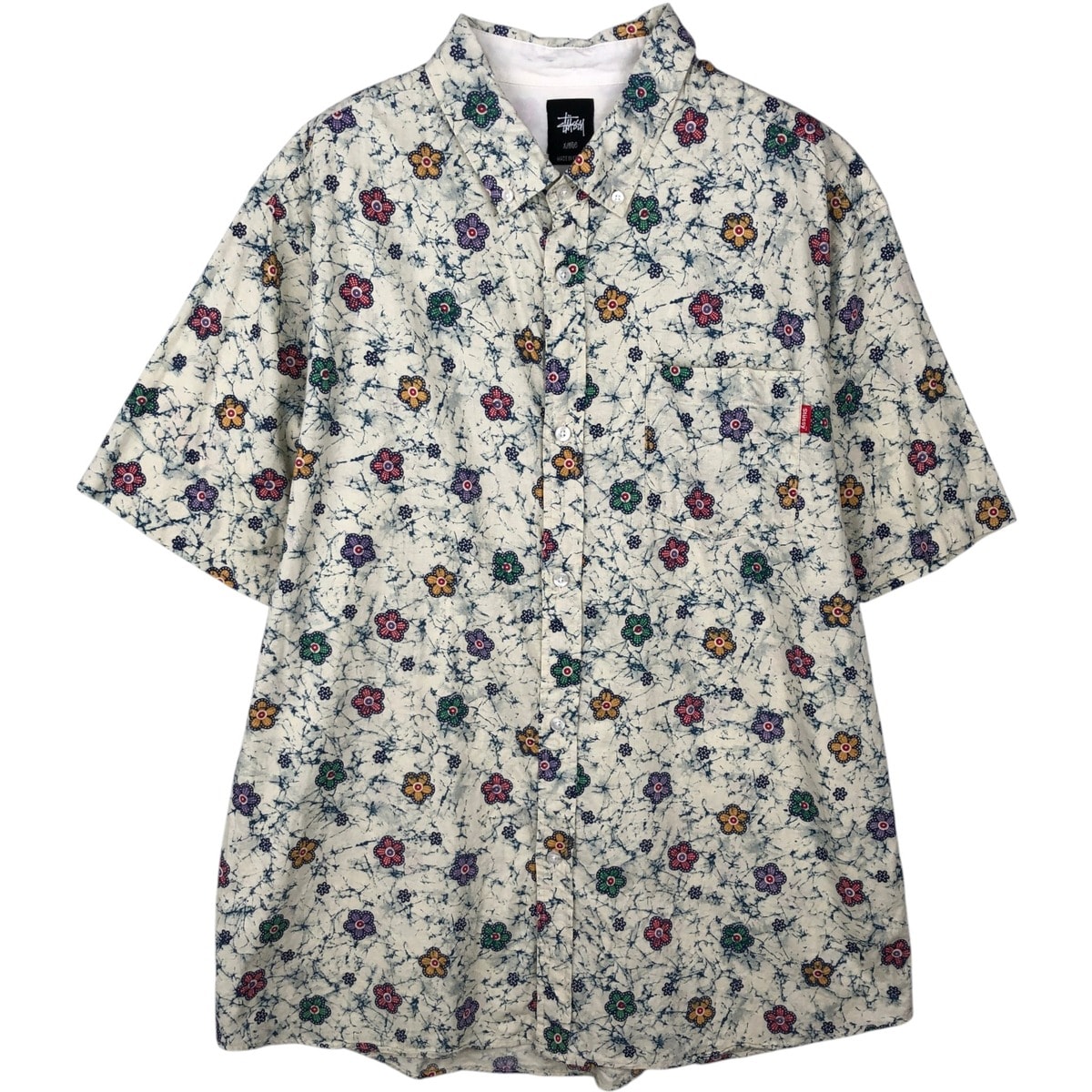 D (傷や汚れあり)】STUSSY ステューシー ポロシャツ SS モノグラム 総