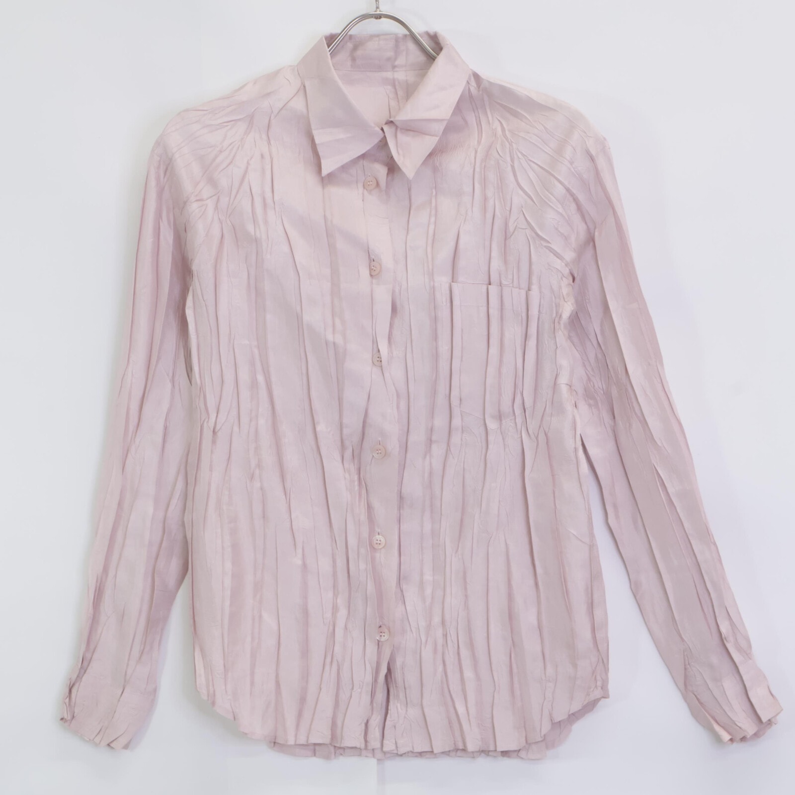 プリーツプリーズ シャツ ブラウス 長袖 ピンク サイズ3 PP51-FJ343 プリーツプリーズ シャツ ブラウス 長袖 ピンク サイズ3 PP51