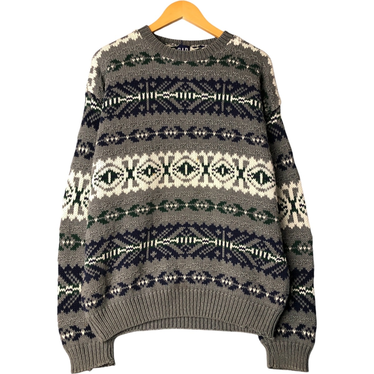 古着 90年代 ギャップ GAP オールドギャップ フェアアイル柄 ニットセーター メンズXL相当 ヴィンテージ/eaa590790