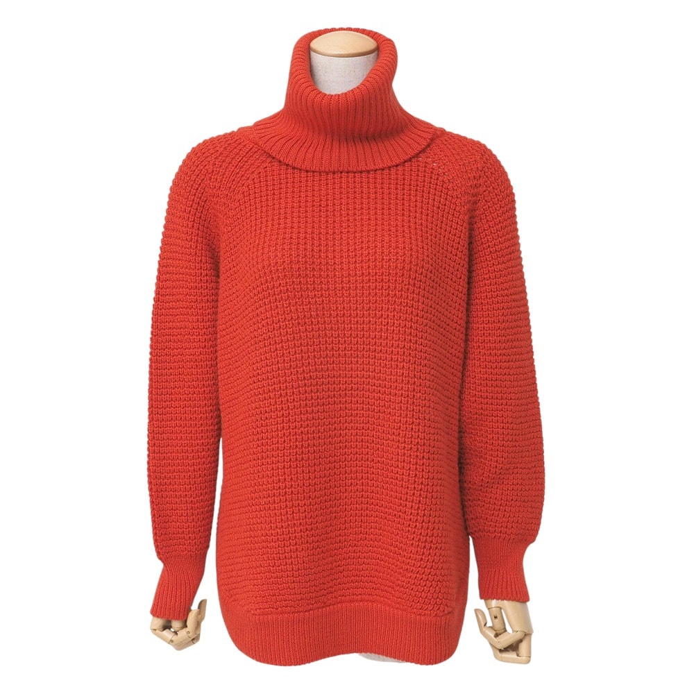 ■美品■FOXEY NEW YORK COLLECTION フォクシー ニューヨーク コレクション セーター サイズ38 タートルネック ワッフルニット 厚手 ブランド古着【中古】20251011/RA6296