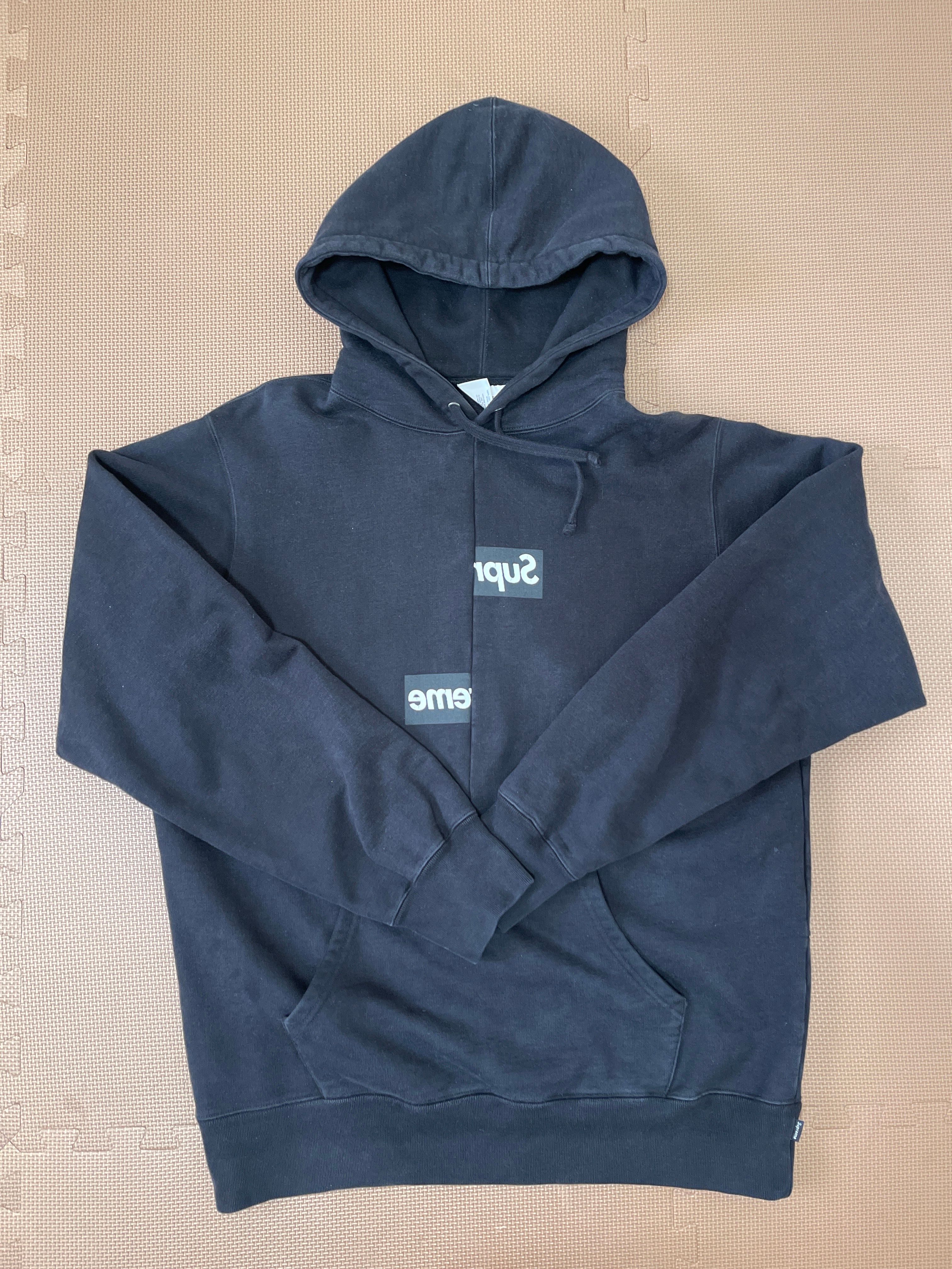 Supreme / Comme des Garçons SHIRT® Split Box Logo Hooded Sweatshirt "Black"