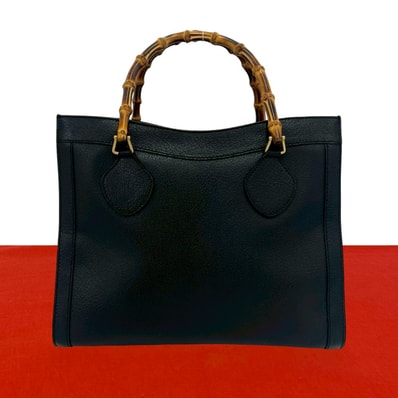 GUCCI グッチ バンブー レザー ハンドバッグ ブラック
36816