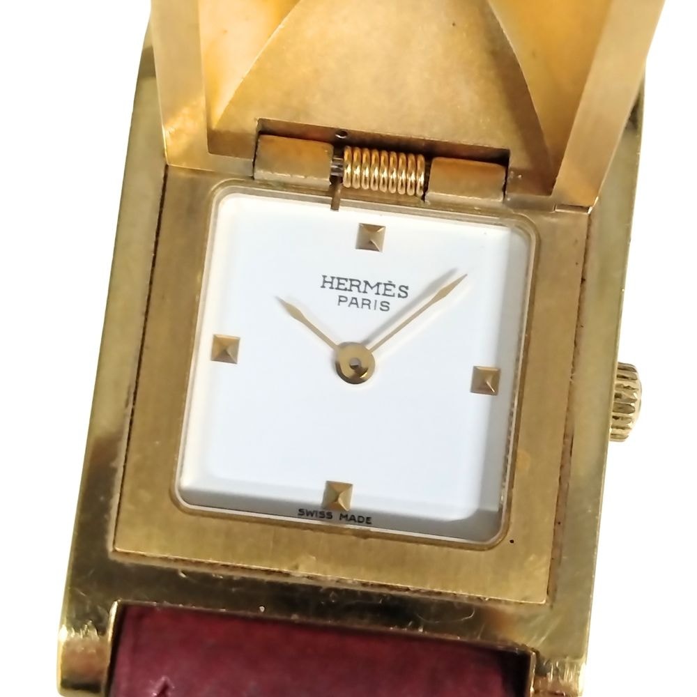 HERMES エルメス メドール クォーツ レディース 腕時計 C782