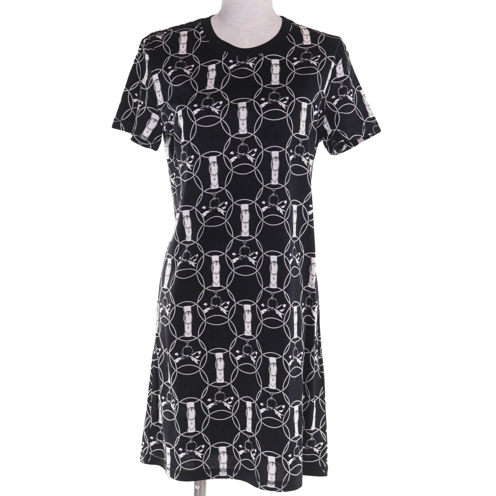 極美品 エルメス ワンピース La Promenade du Matin 朝の散歩 34 2H4508DB