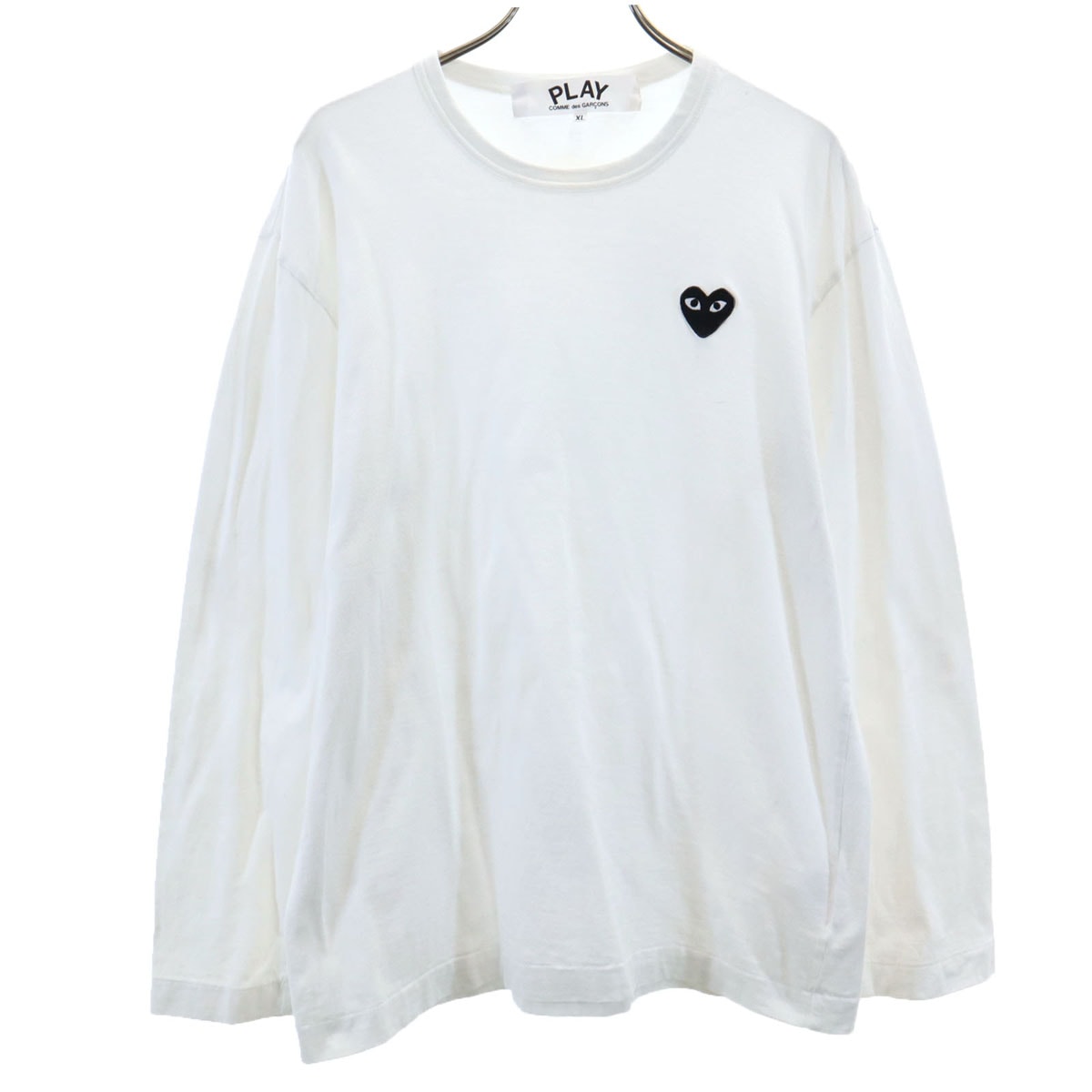 PLAY COMME des GARCONS プレイコムデギャルソン 2023年 長袖 Tシャツ XL ホワイト ロンT