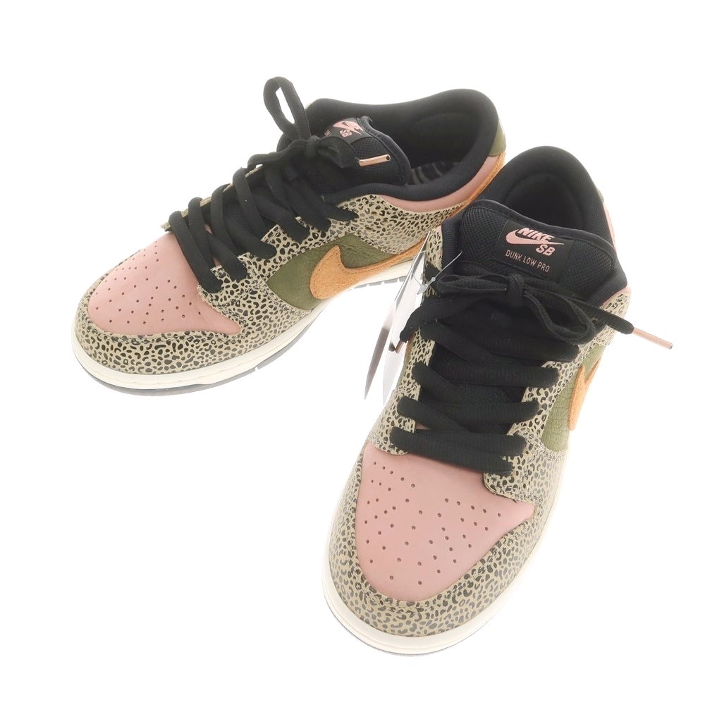 【中古】【未使用】ナイキ NIKE x Arts-Rec Skateshop SB DUNK LOW スニーカー ピンクxカーキ系【サイズ28】【メンズ】