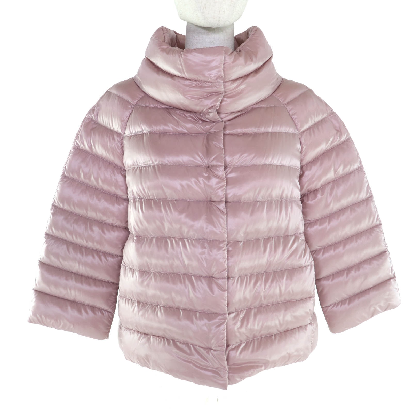 極美品 ヘルノ ダウンジャケット ピンク レディース 40 PI0046DIC