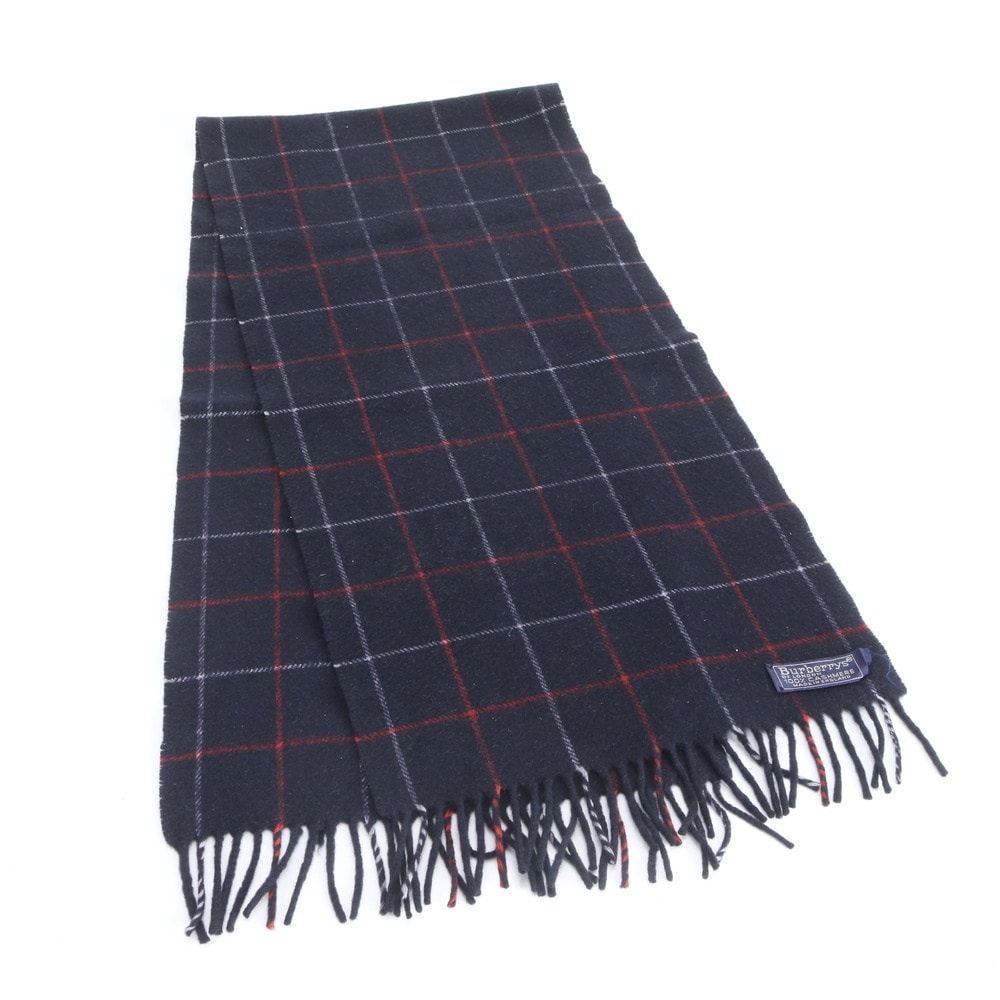 バーバリー カシミヤ 100%マフラー