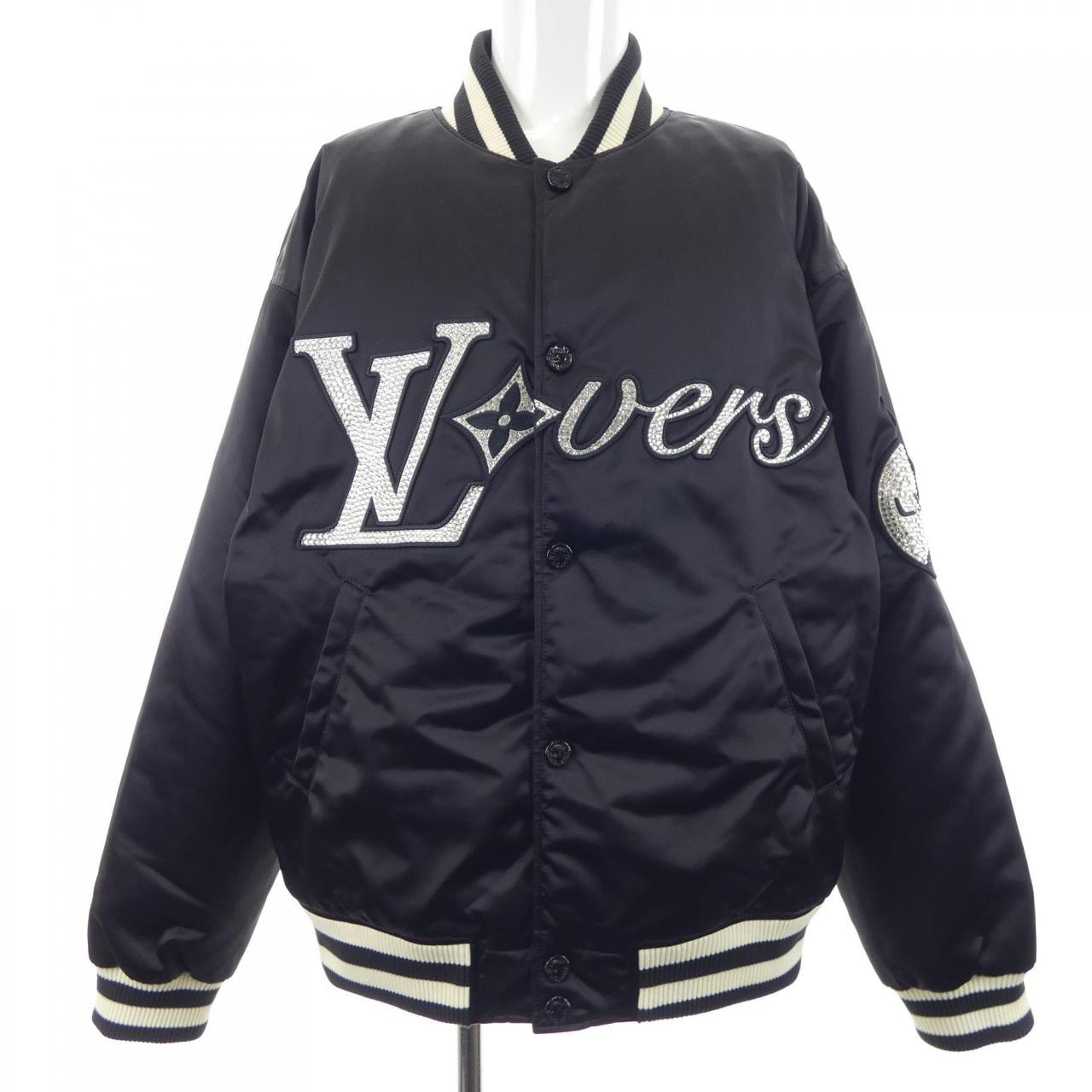 ルイヴィトン LOUIS VUITTON エンブロイダードナイロンベースボールブルゾン HQB71EGPD スタジャン