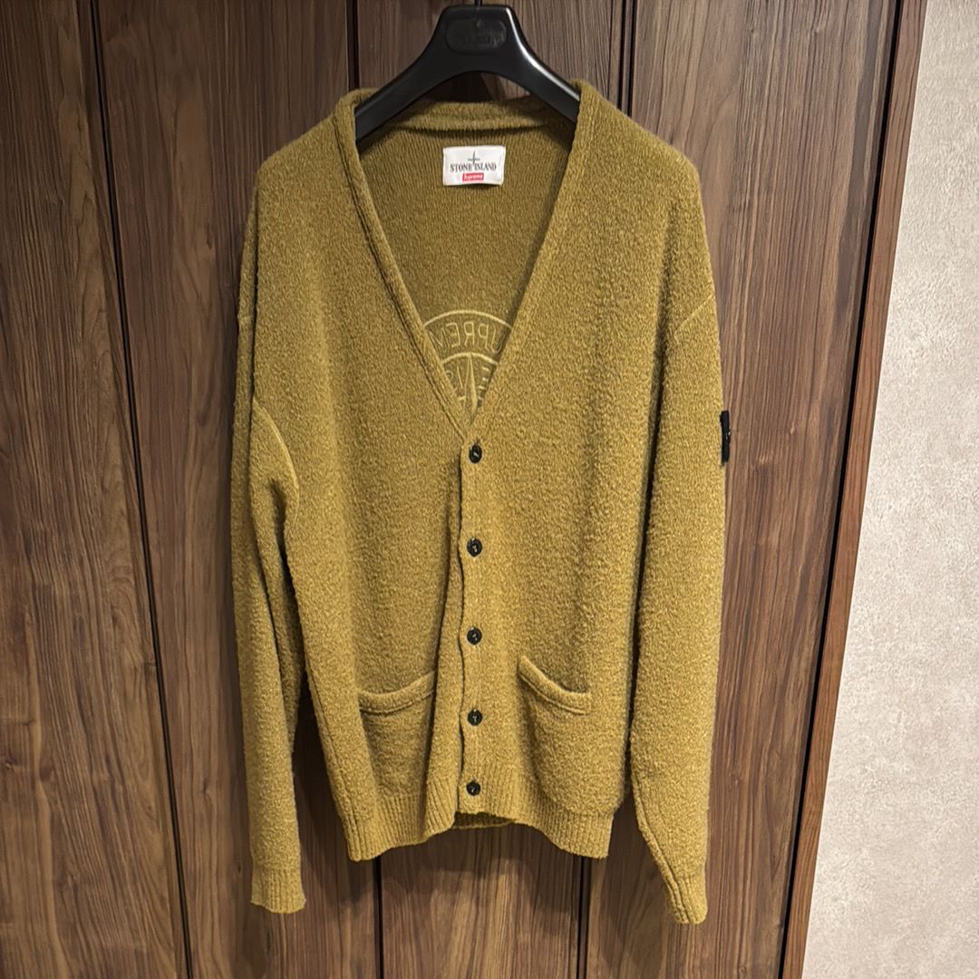 Supreme / Stone Island Boucle Cardigan "Olive"