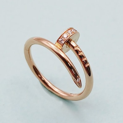 【値下げ】CARTIER カルティエ ジュストアンクルリング SM ダイヤモンド 750PG 47 リング・指輪 B4244800 K18ピンクゴールド ピンクゴールド レディース【中古】
