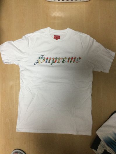 Supreme Floral Appliqué S/S Top "White"