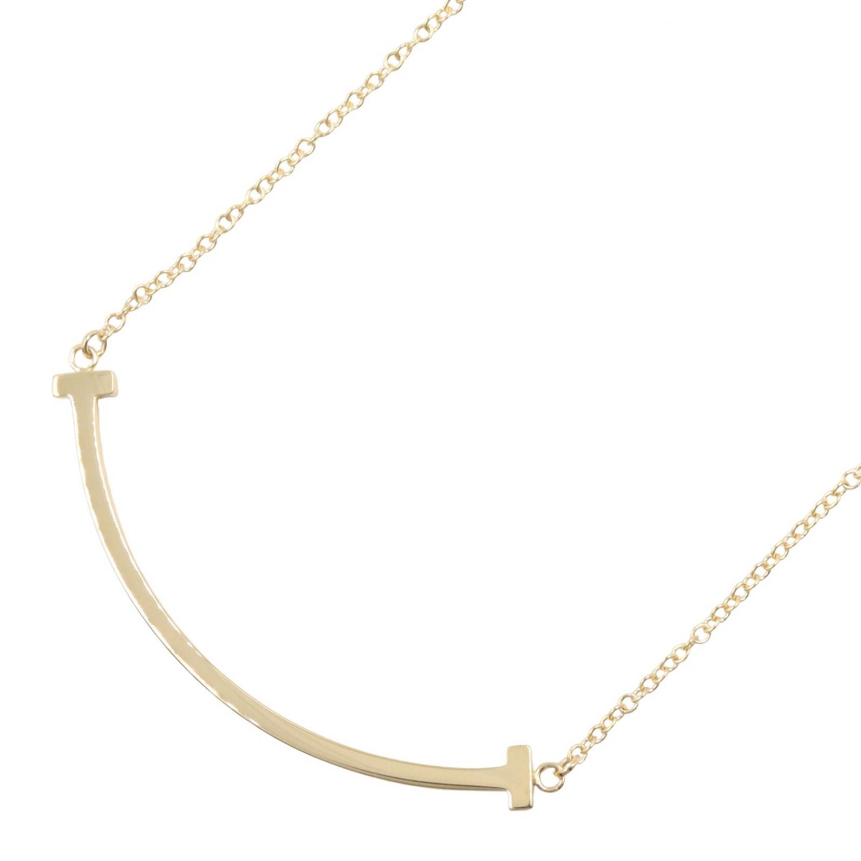 ティファニー TIFFANY&CO Tスマイル スモール ネックレス ネックレス ジュエリー K18(イエローゴールド) レディース ゴールド系 60011679 【中古】