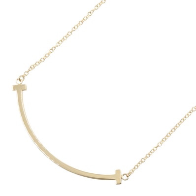 ティファニー TIFFANY&CO Tスマイル スモール ネックレス ネックレス ジュエリー K18(イエローゴールド) レディース ゴールド系 60011679 【中古】