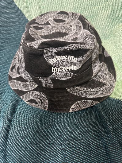 Supreme x HYSTERIC GLAMOUR Snake Denim Crusher "Black"
