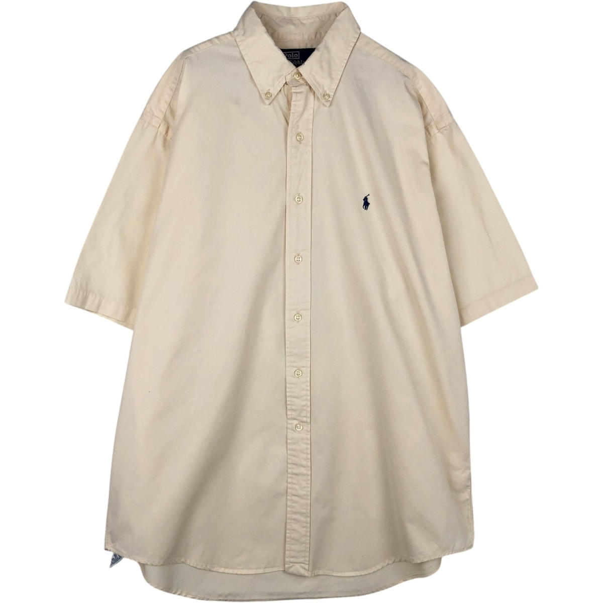 古着 ラルフローレン Ralph Lauren POLO by Ralph Lauren 半袖 ボタンダウンシャツ カナダ製 メンズL相当/eaa633131