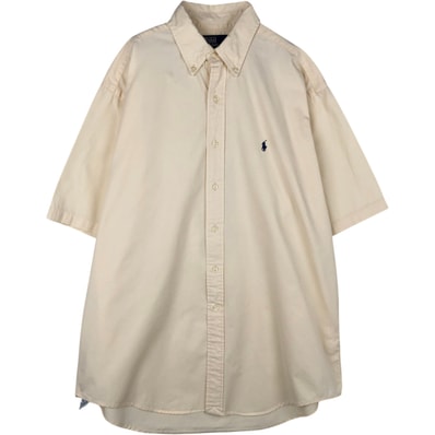 古着 ラルフローレン Ralph Lauren POLO by Ralph Lauren 半袖 ボタンダウンシャツ カナダ製 メンズL相当/eaa633131