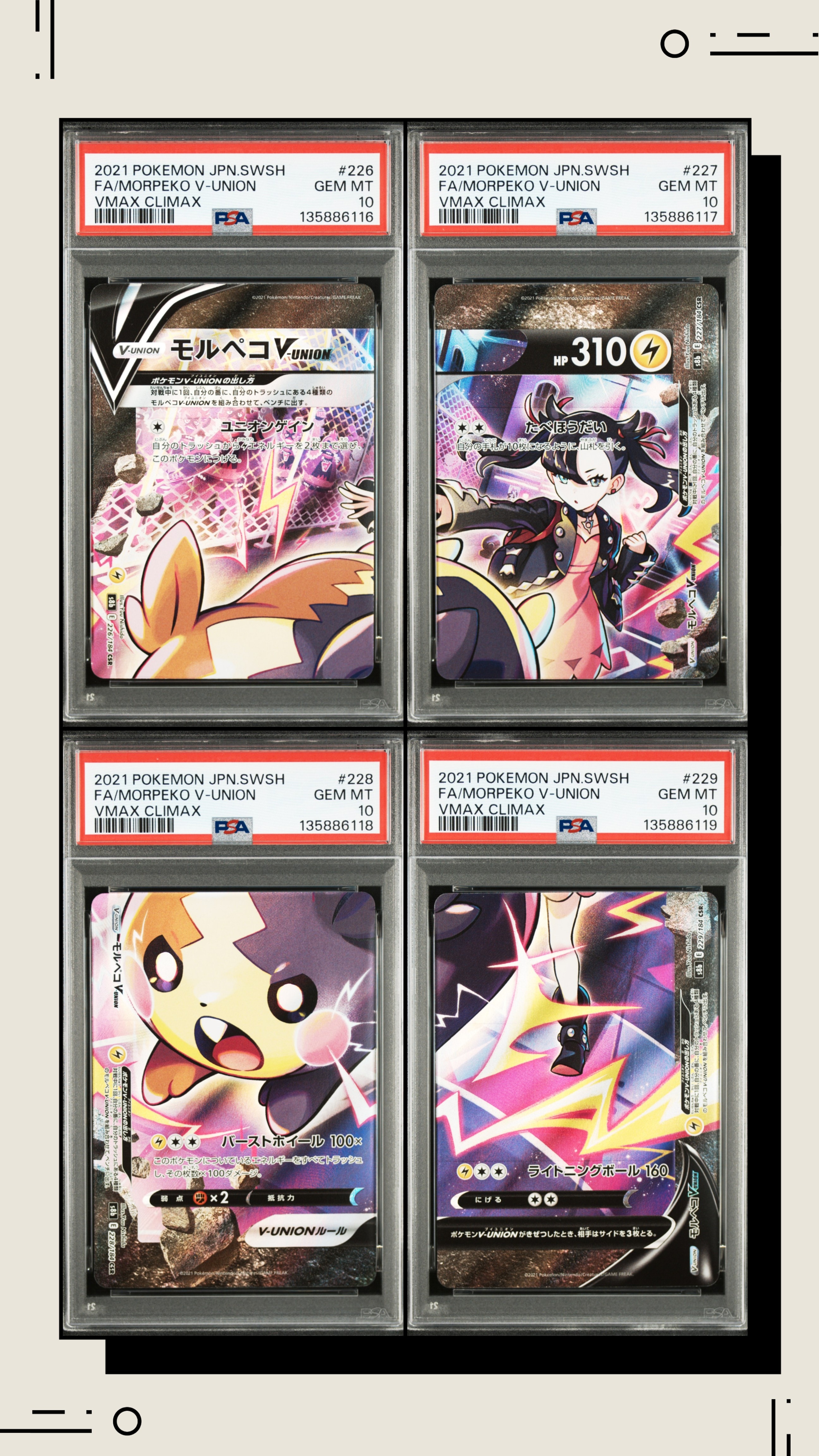 モルペコV-UNION CSR[S8b 226-229/184](ハイクラスパック「VMAXクライマックス」)