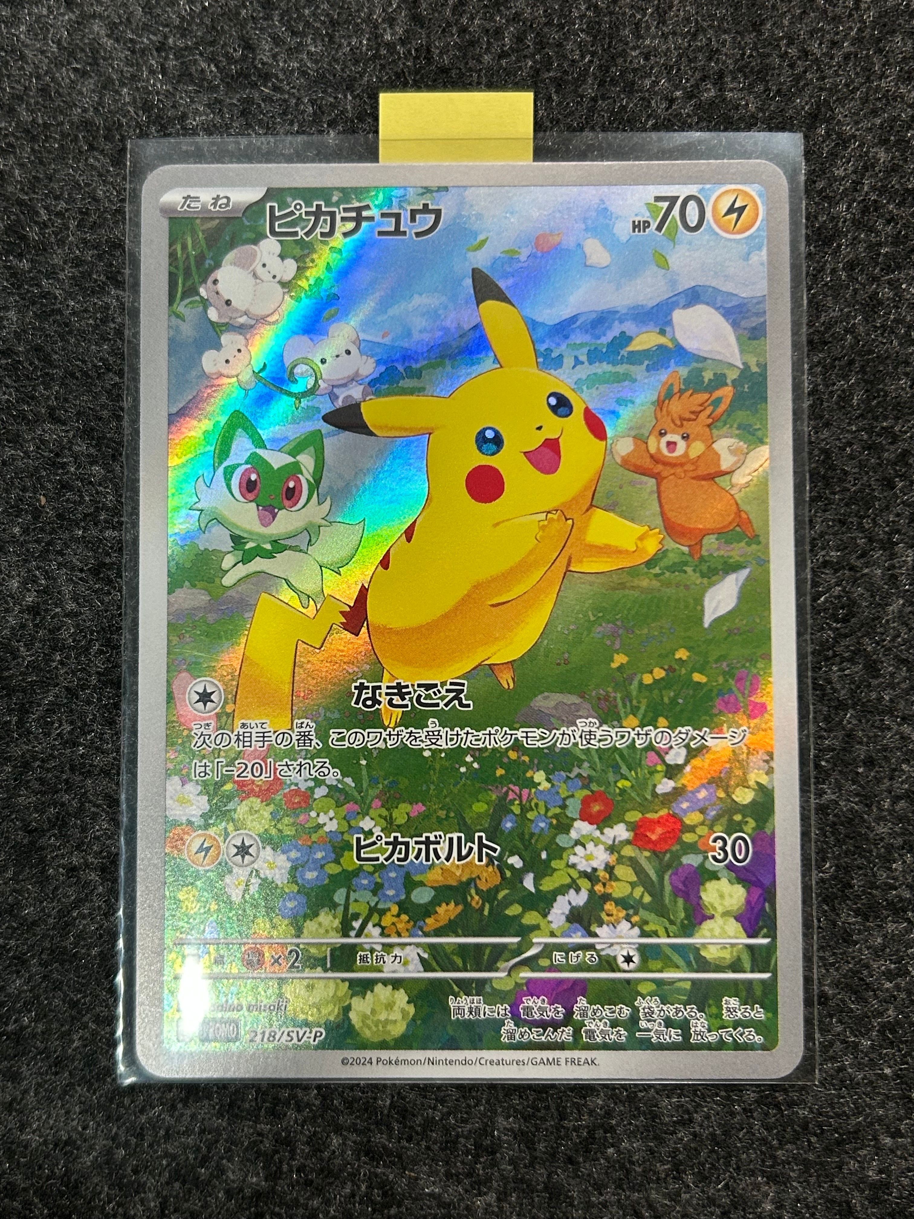 ピカチュウ P [SV-P 218](プロモカードパック「ポケカの夏がキタ!プロモカードGetキャンペーン!」)