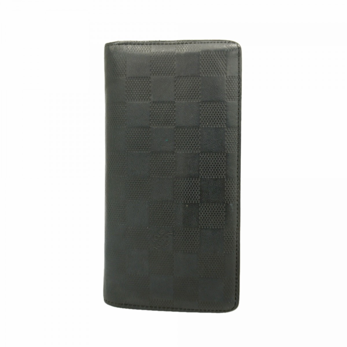 【6db2077】ルイヴィトン 長財布 ダミエ・アンフィニ ポルトフォイユブラザ N63010 オニキス【中古】メンズ