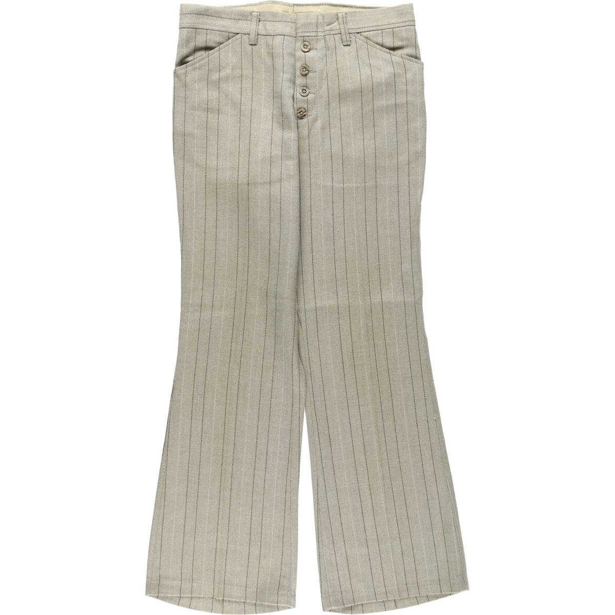 古着 70年代 リーバイス Levi's STA-PREST スタプレ ストライプ柄 フレアパンツ メンズw30相当 ヴィンテージ/eaa630232