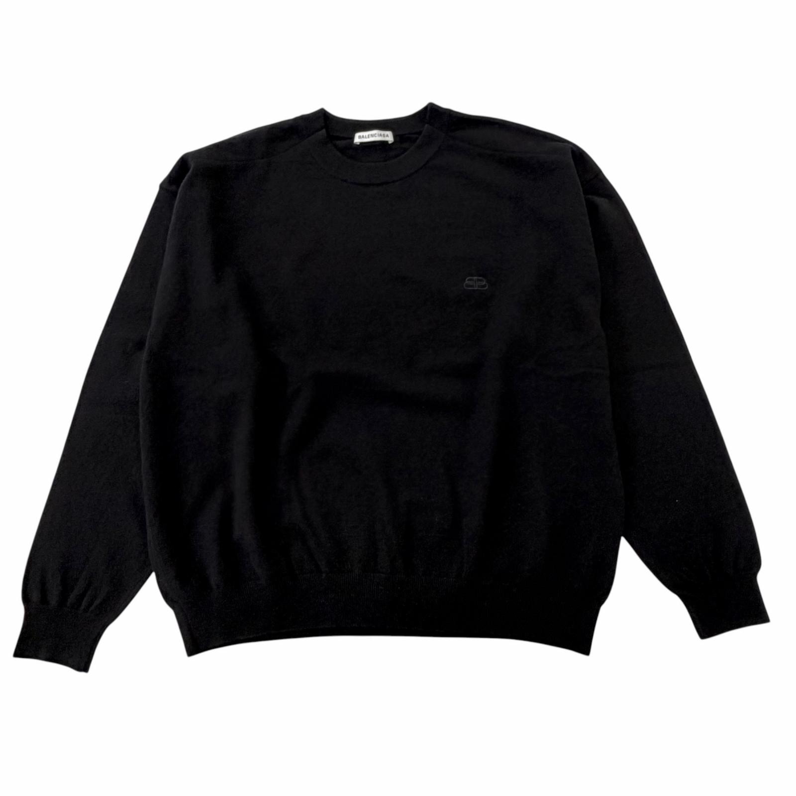 美品 バレンシアガ セーター ブラック メンズ S 599888