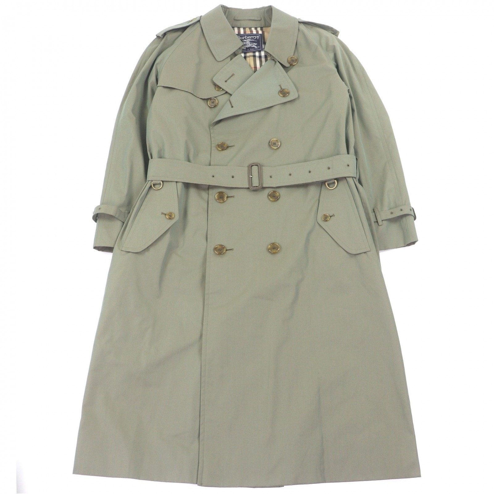 極美品 バーバリー トレンチコート 玉虫色 メンズ 40