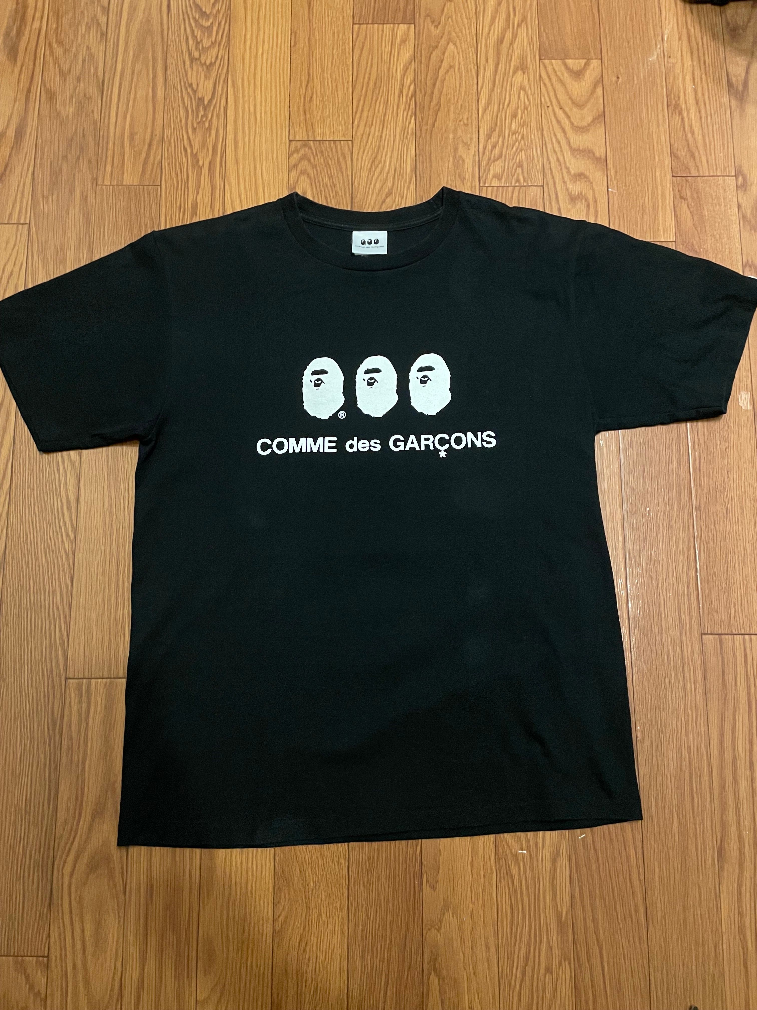 A BATHING APE / Comme des Garcons #1 Tee "Black"