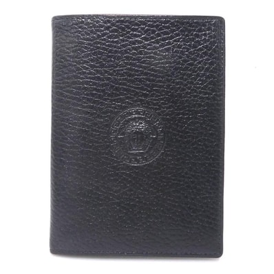 ジャンニ ヴェルサーチ Gianni Versace 札入れ レザー ブラック メンズ【中古】 h31854i