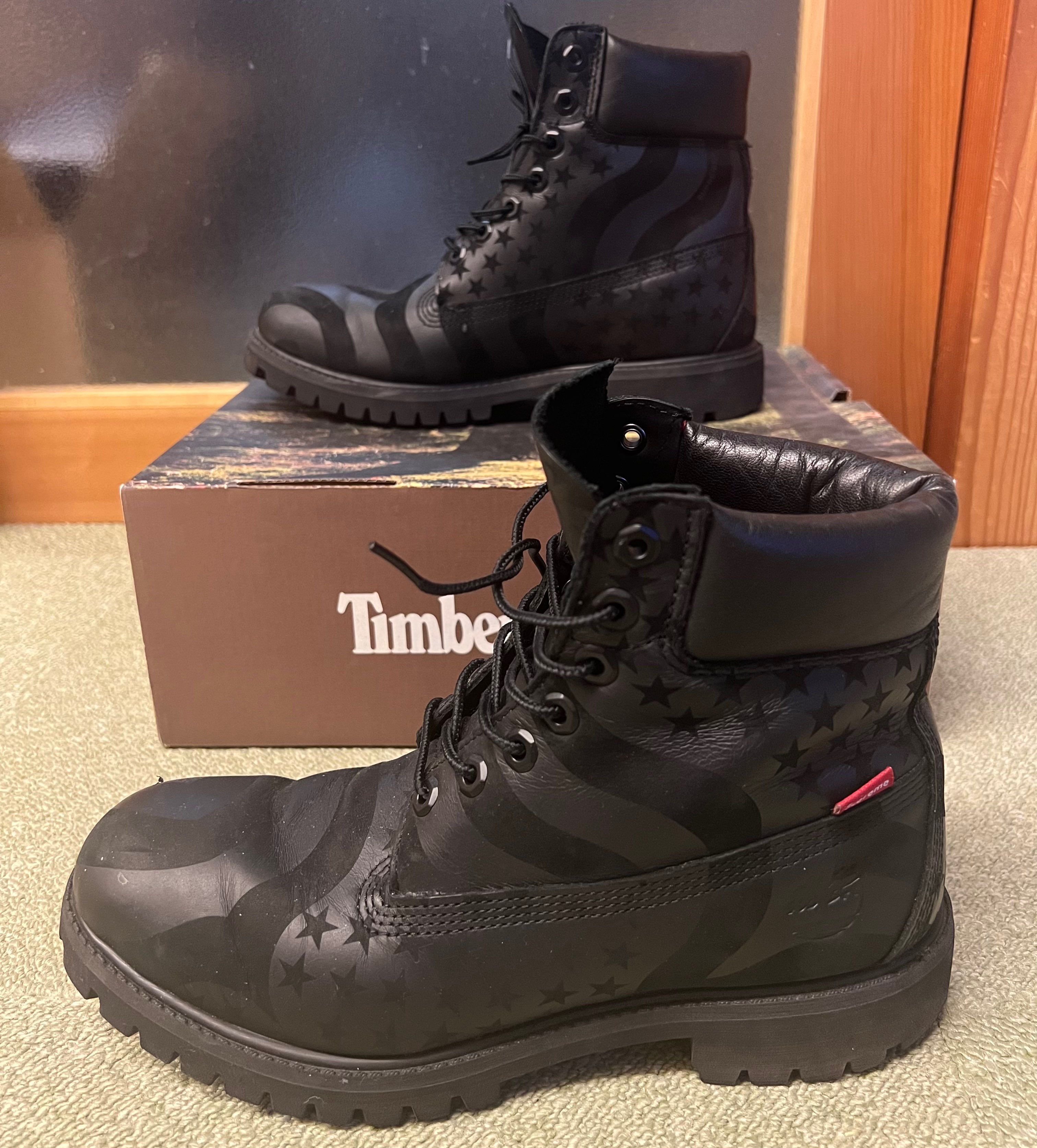 17AW Supreme Timberland Stars & Stripe